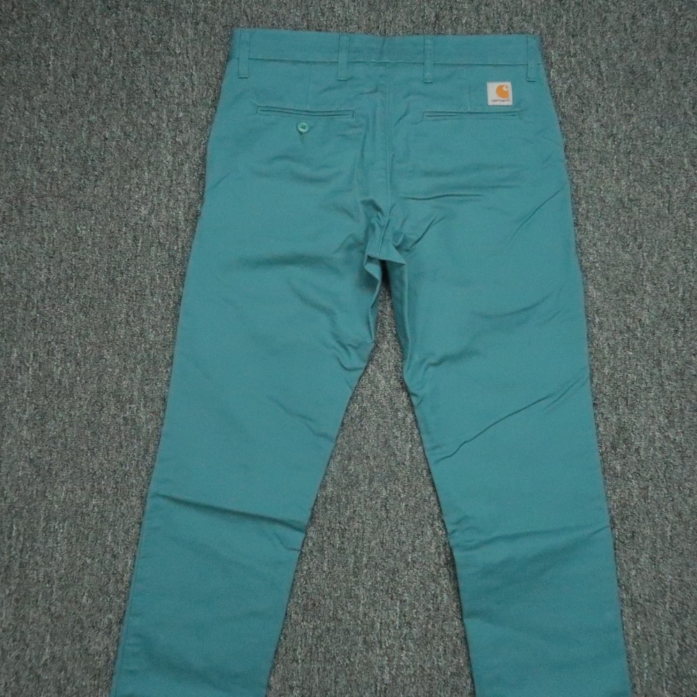 Carhartt Pants Mens 30x32 Blue Sid WIP Work‎ In Progress Straight Stretch - Picture 4 of 11